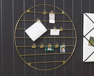 Wire Memo Board or Fabric Vision Board