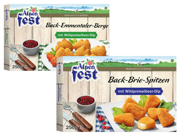 ALPENFEST Back-Brie-Spitzen oder Back-Emmentaler-Berge