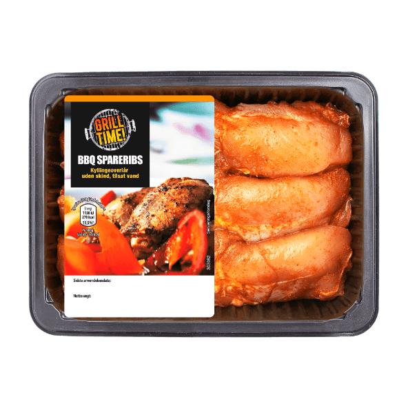 Danske BBQ-kyllingespareribs
