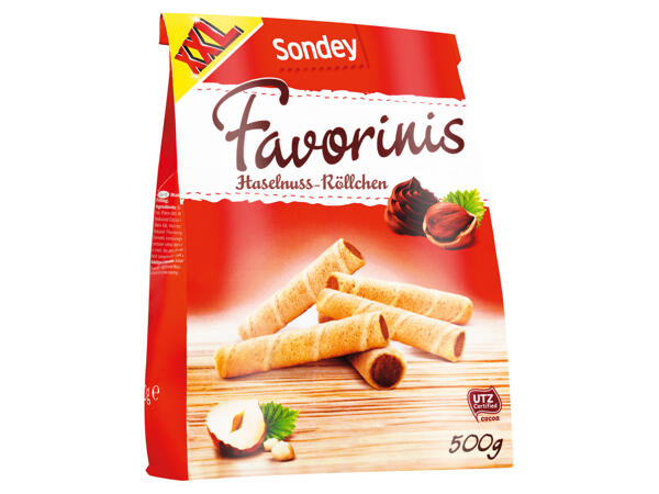Haselnuss-Röllchen 400 g + 100 g gratis