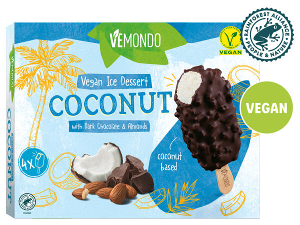 Veganes Stieleis