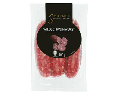 GOURMET 
 WILDSCHWEINWURST