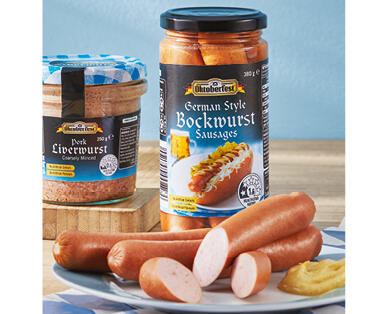 Oktoberfest German Style Bockwurst Sausages 380g
