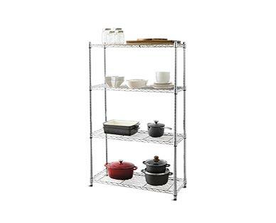 Easy Home 4-Tier Chrome Shelving