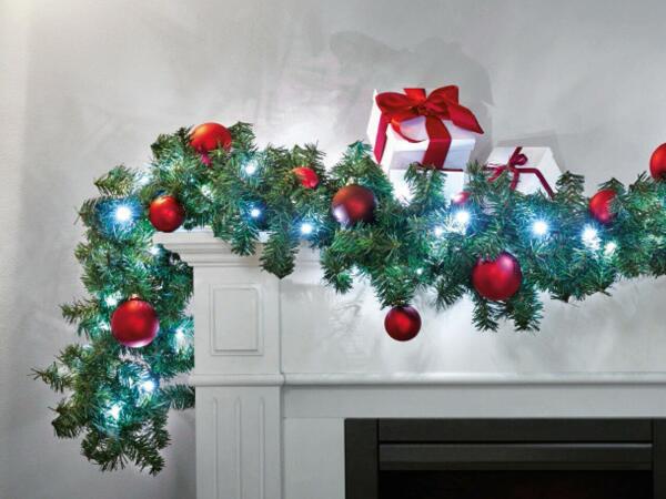 LED Pine Tree Garland