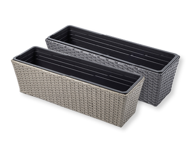 GARDENLINE(R) Balkonkasten in Rattan-Optik