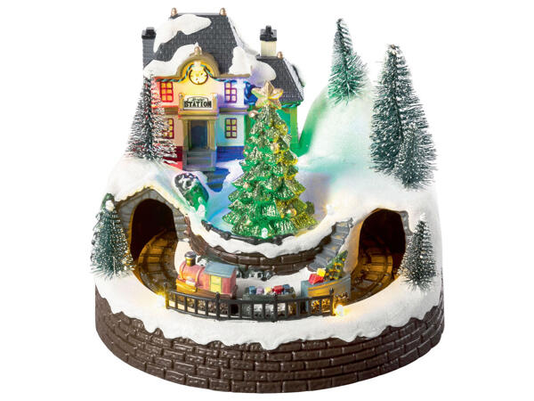 Animated Christmas Scene with LEDs