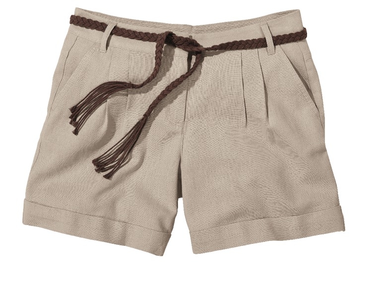 Short en lin pour dames