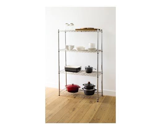 Easy Home 
 4-Tier Chrome Shelf