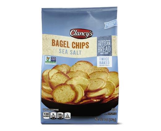 Clancy's 
 Roasted Garlic or Sea Salt Bagel Chips