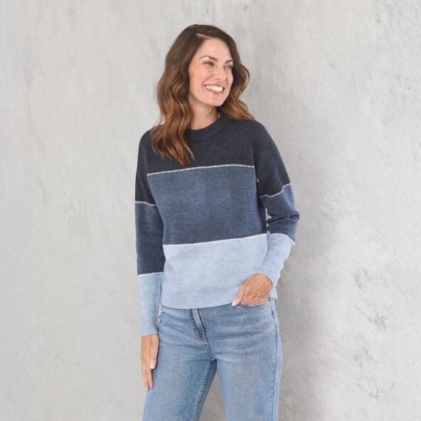 UP2Fashion(R) 				Pullover oder lange Strickjacke