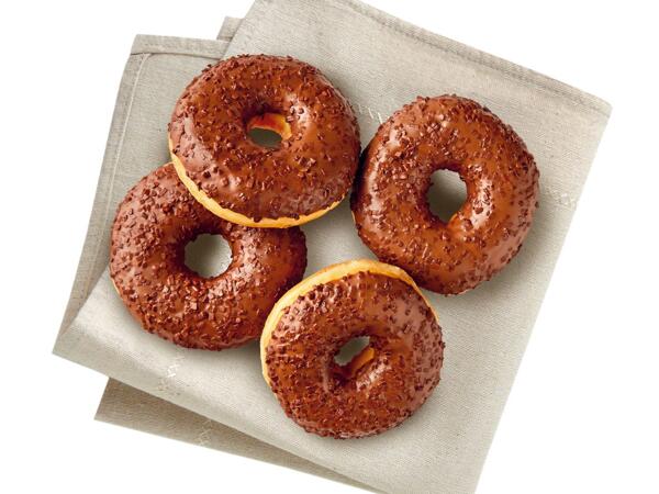 Schoko-Donut mit Schokostreusel