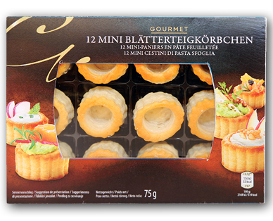 Mini cestini di pasta sfoglia GOURMET