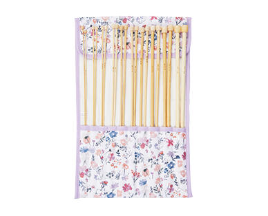 Knitting Tote Bag or Bamboo Knitting Needle Set