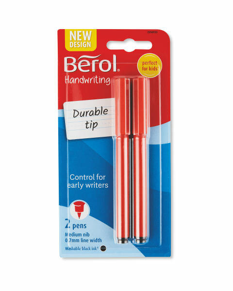 Berol Black Handwriting Pen 2 Pack