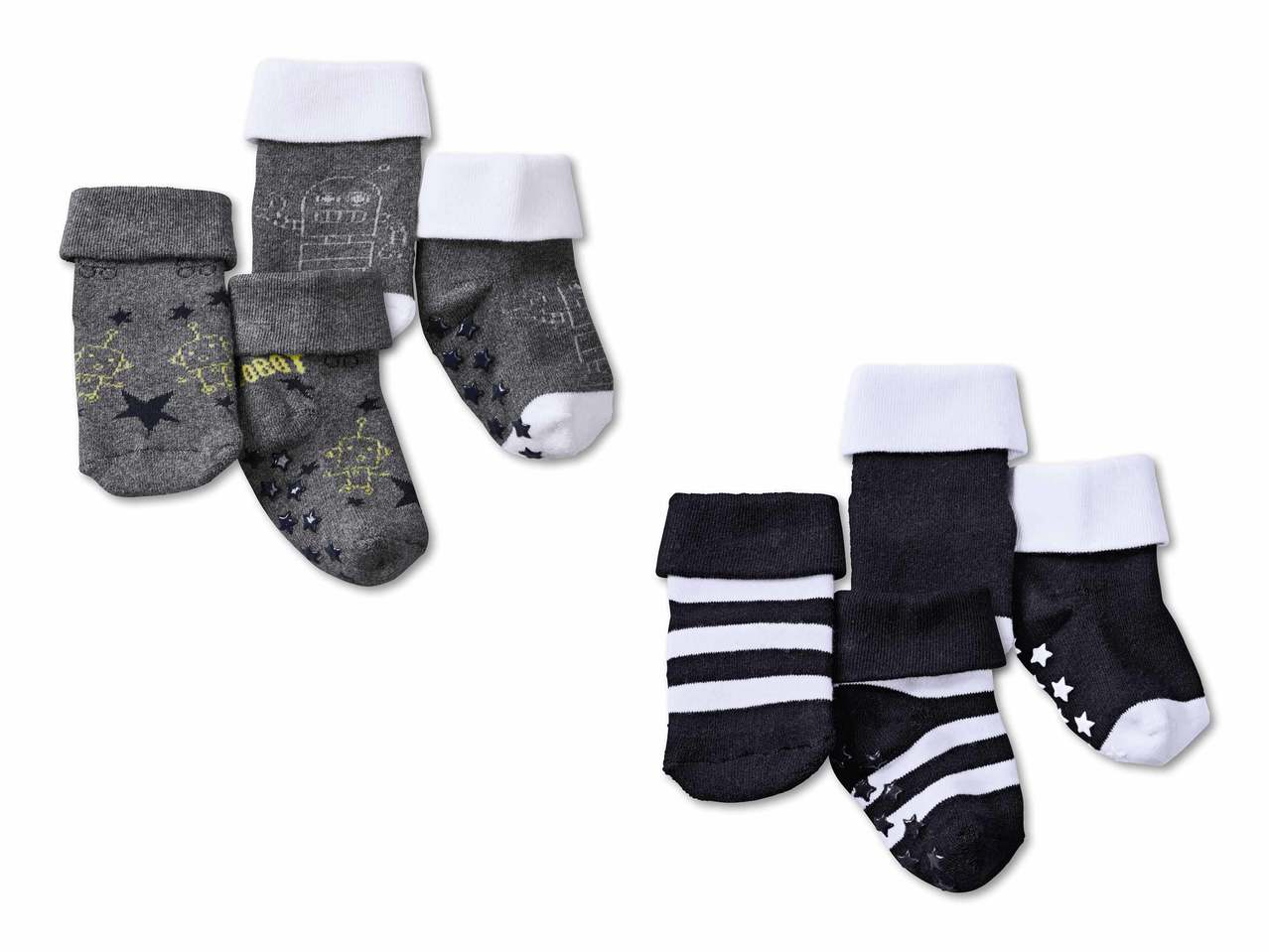 Chaussettes antidérapantes pour bébé, 2 paires1