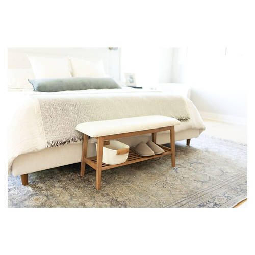 2 Tier Bench, Cream