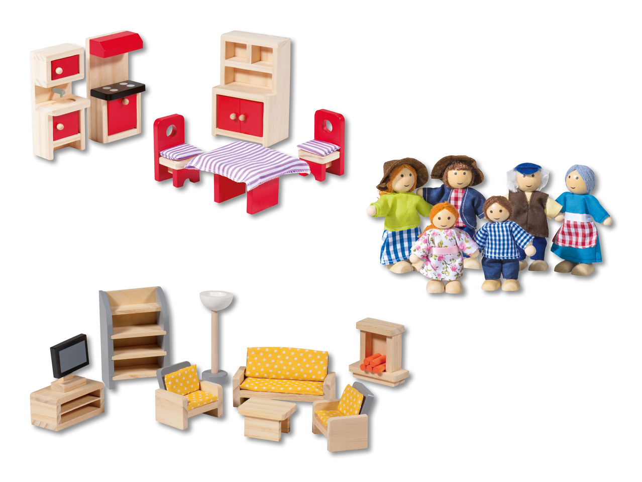 Meubles pour maison de poupées/ poupées flexibles