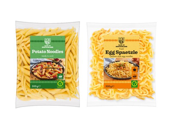 Egg Spätzle or Potatoes Noodles