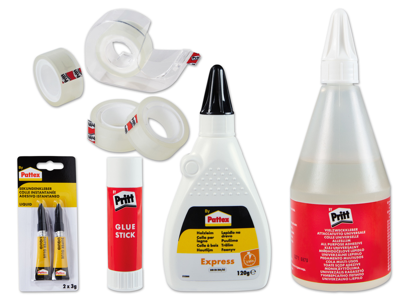PATTEX(R)/HENKEL(R)/PRITT(R) Klebstoffsortiment