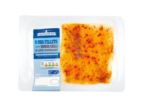 Cod with Ginger- Chili & Lime