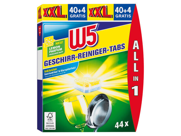 Geschirr-Reiniger-Tabs Zitrone 40+4 Tabs gratis
