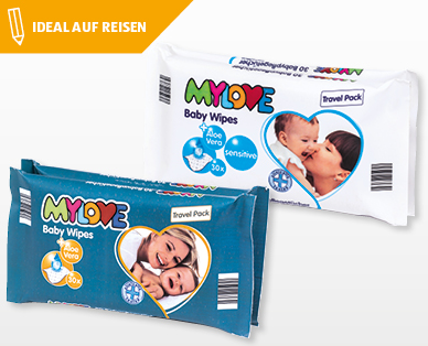MY LOVE Baby-Feuchttücher Reisepack