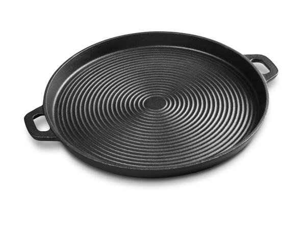 Grillmeister Cast Iron Griddle/​Grill Pan