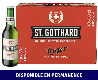 ST. GOTTHARD 
 BIÈRE LAGER BLONDE
