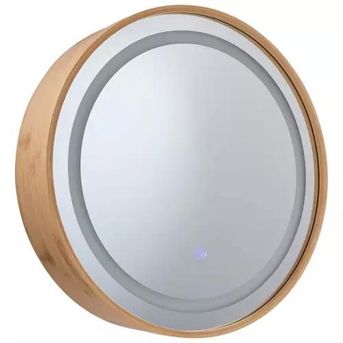 Bamboo Mirror Cabinet with LED
