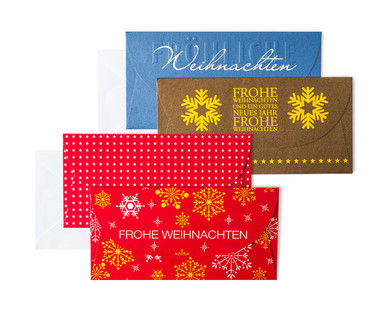 Wert-/Gutschein-Geschenkhüllen, 2-teilig