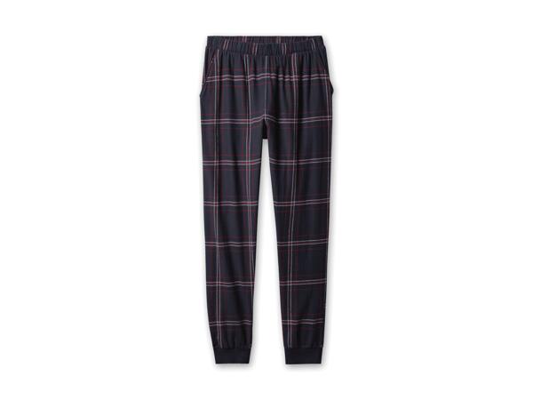 Damen/Herren Flanell-Schlafhose