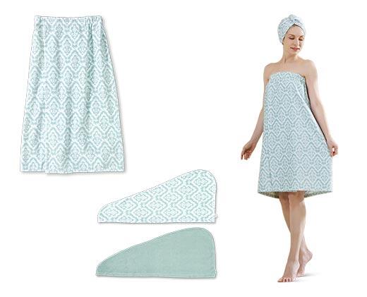 Huntington Home 
 2PK Microfiber Hair Towel or Body Wrap