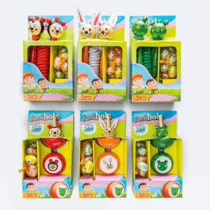 Jouet avec friandises de Pâques
