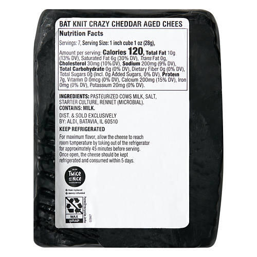 Bat Knit Crazy Cheddar Cheese, 5.3 oz