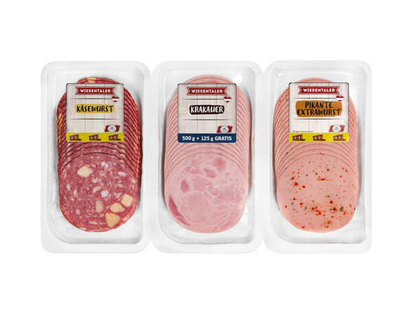 3-fach Aufschnitt 500 g + 125 g gratis