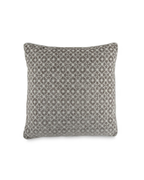 Dark Grey Mosaic Decorative Cushion