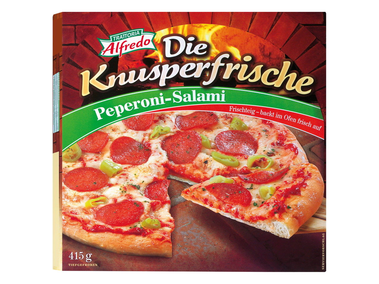 TRATTORIA ALFREDO Rohteigpizza Knusperfrisch