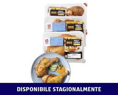 BBQ
ALETTE/COSCE/COSCIOTTI DI POLLO SPEZIATI
