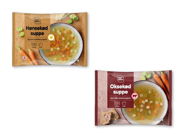CHEF SELECT Hønse- eller oksekødssuppe