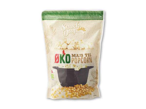 Økologiske popmajs