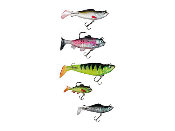 Crivit Fishing Lure Set Wobbler Set of 4 Artificial Baits Fishing Bait for  Pike Fishing Perch Trout and Other Predatory Fish (Fishing Lure Set