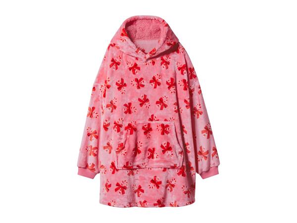 Adults' Pink Fluffy Oversized Hoodie