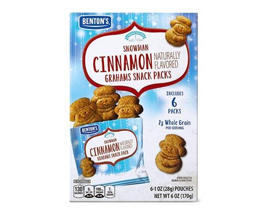 Benton's 
 Snowman Graham Snack Packs Cinnamon or Vanilla