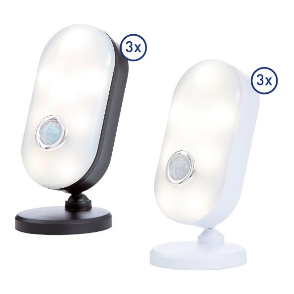CASALUX(R) 				LED-Leuchten mit Bewegungssensor, 3 St.