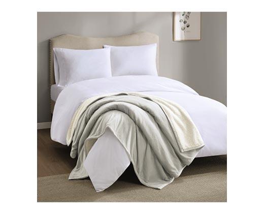 Huntington Home 
 60" x 70" Velvet Plush Sherpa Throw