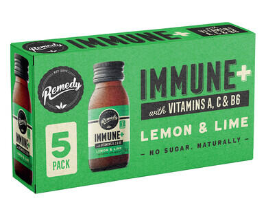 Remedy Immune+ Lemon & Lime Shots 5 x 60ml