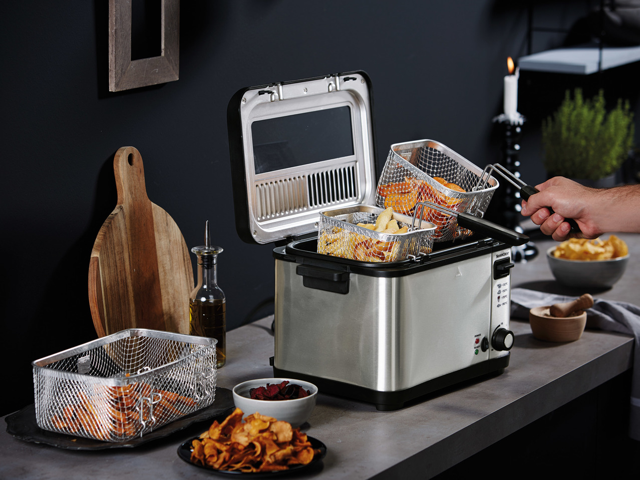 Silvercrest Kitchen Tools Stainless Steel Deep Fat Fryer1