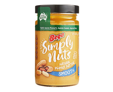 Bega Simply Nuts Natural Smooth Peanut Butter 650g