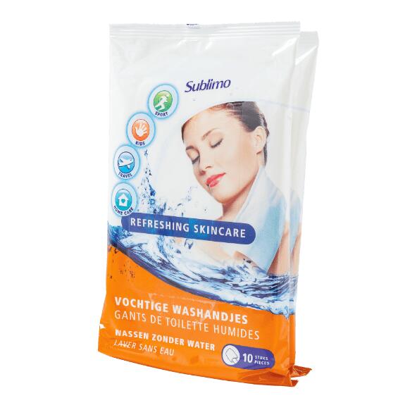 Vochtige washandjes, 2-pack